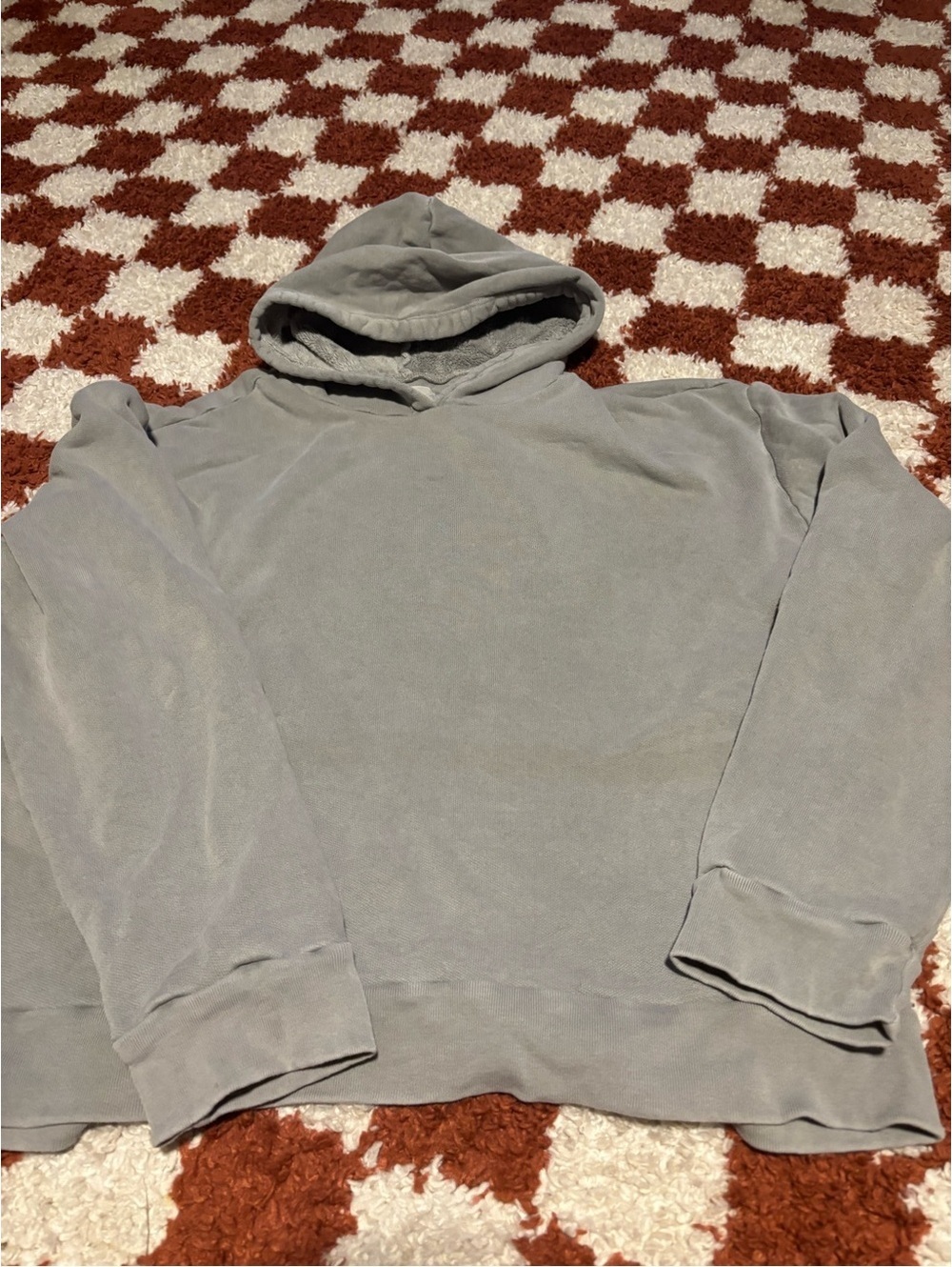 OLDERBROTHER Unisex Organic Cotton Sherpa Hooded Sweatshirt - Gray [COPY]